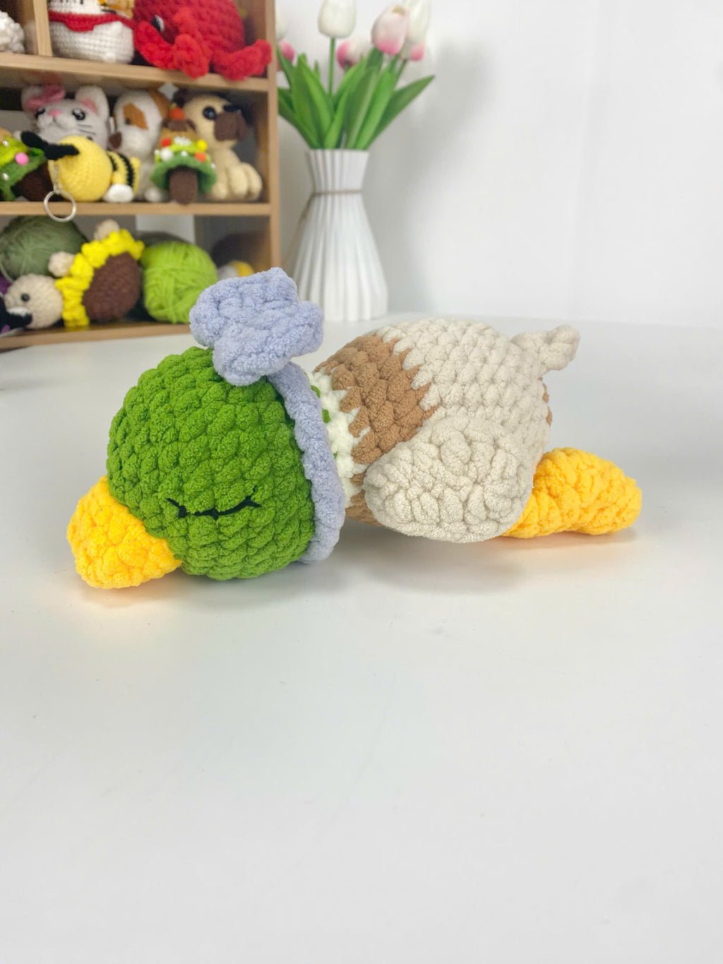 Amigurumi Mallard Duck Crochet Pattern: Sleeping Plush Toy (PDF)