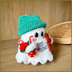 Gingerbread Ghost Crochet Pattern PDF, Christmas Ghost Amigurumi Tutorial, Cute Holiday Ornament