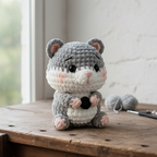 Cute Hamster Crochet Pattern, Amigurumi Hamster PDF, Kawaii Plush Toy