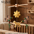 Handmade Dog Hunting Baby Mobile, Duck Hunting Crochet