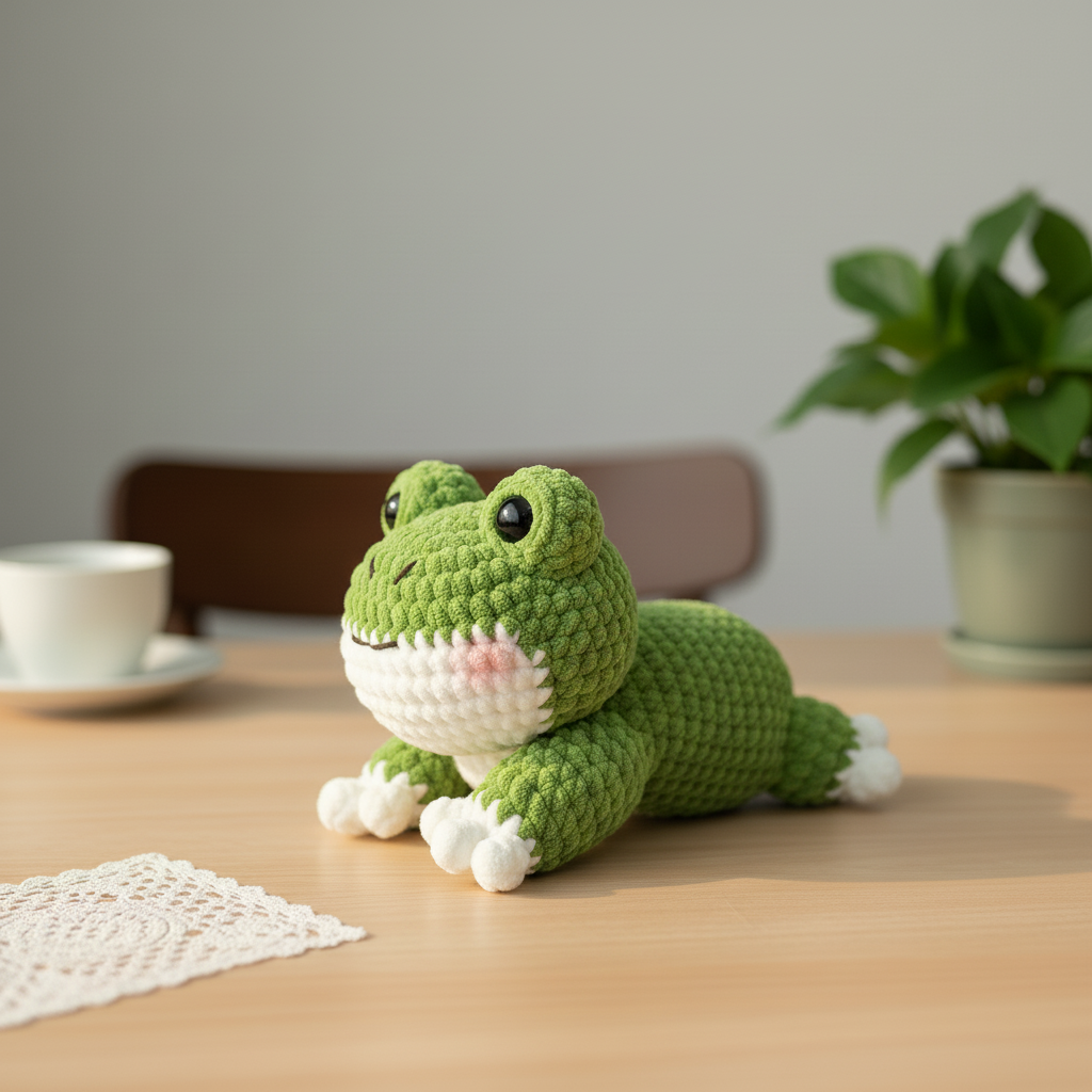 Frog Crochet Pattern, Amigurumi Frog Pattern, Cute Frog Plush Crochet