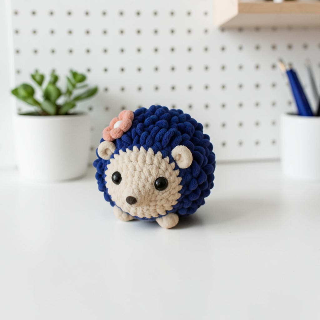 Hedgehog Crochet Pattern, Amigurumi Hedgehog PDF, Soft Toy Crochet Pattern