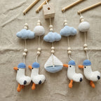 Crochet Seagull Baby Mobile