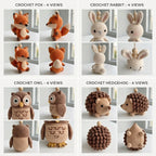 Crochet Woodland Baby Mobile, Forest Animals Crib Mobile