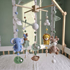 Crochet Golf Safari Baby Mobile, Golf Club Nursery Hanging, Baby Shower Gift for Boy or Girl Room
