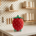 Frog Strawberry Crochet Pattern, Cute Amigurumi Frog Shaped Red Strawberry Plush Tutorial