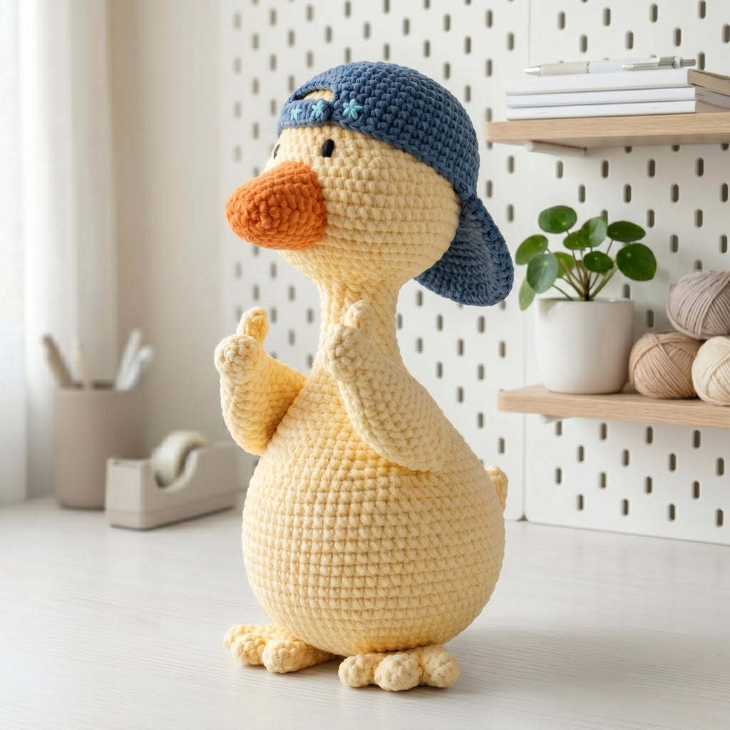 Duck Plush Crochet Pattern PDF, Cute Goose Amigurumi Tutorial