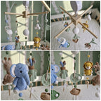 Crochet Golf Safari Baby Mobile, Golf Club Nursery Hanging, Baby Shower Gift for Boy or Girl Room
