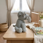 Handmade Crochet Schnauzer Plush, Miniature Schnauzer Stuffed Animal, Gray Amigurumi Dog, Dog Lover Gift, Pet Memorial Keepsake