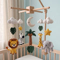 Handmade Crochet Safari Baby Mobile – Jungle Nursery Crib Decor