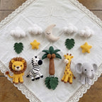 Handmade Crochet Safari Baby Mobile – Jungle Nursery Crib Decor