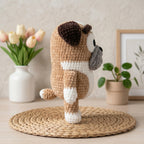 Crochet Bulldog Pattern PDF, Little Bulldog Crochet Doll Tutorial, Handmade Dog Plush Gift
