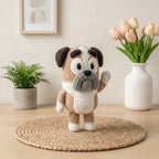 Crochet Bulldog Pattern PDF, Little Bulldog Crochet Doll Tutorial, Handmade Dog Plush Gift