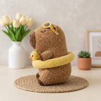 Capybara Crochet Pattern PDF, Summer Capybara with Duck Float Amigurumi Tutorial