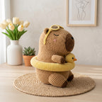Capybara Crochet Pattern PDF, Summer Capybara with Duck Float Amigurumi Tutorial