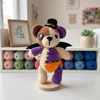Halloween Teddy Bear Crochet Pattern PDF, Zombie Bear Amigurumi Tutorial, Cute Spooky Plush DIY Gift