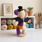 Halloween Teddy Bear Crochet Pattern PDF, Zombie Bear Amigurumi Tutorial, Cute Spooky Plush DIY Gift