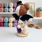Halloween Teddy Bear Crochet Pattern PDF, Zombie Bear Amigurumi Tutorial, Cute Spooky Plush DIY Gift