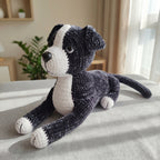 Black and White Dog Crochet Pattern PDF, Puppy Amigurumi Plush Tutorial