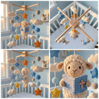 Christian Lamb Crochet Baby Mobile