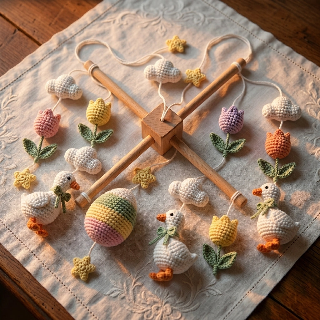 Spring Silly Goose Baby Mobile