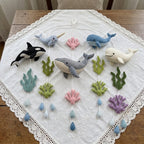 Felt Ocean Whale Baby Mobile, Nursery Decor