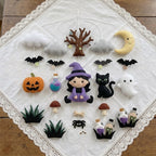 Felt Halloween Witch Ghost Black Cat Baby Mobile