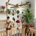 Felt Woodland Baby Mobile Nursery Crib Decor, Forest Baby Shower Gift