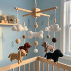 Crochet Dachshund Dog Baby Mobile
