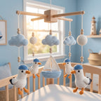 Crochet Seagull Baby Mobile