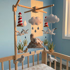 Felt Lighthouse Coast Baby Mobile