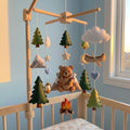 Felt Camping Bear Baby Mobile