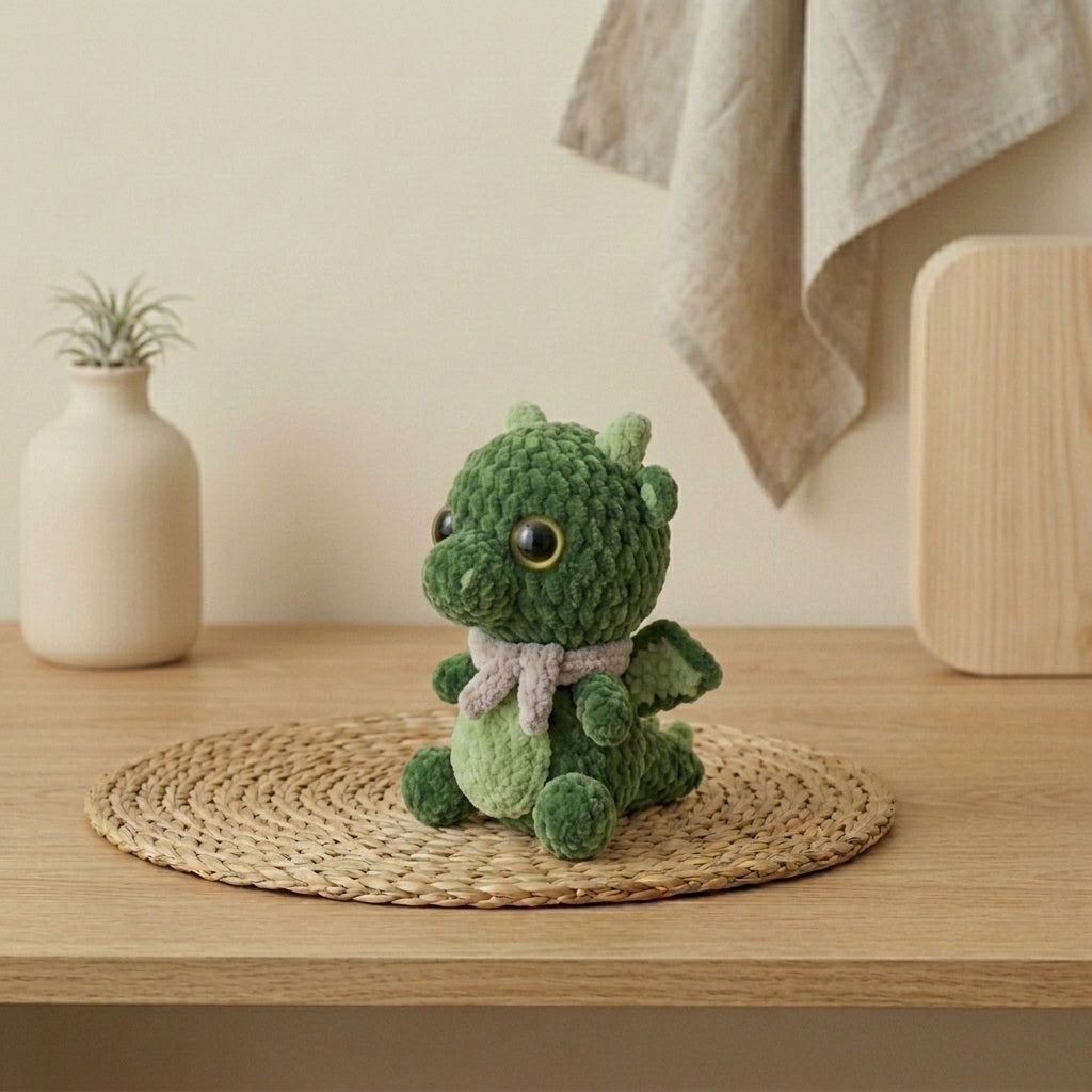 Dragon Crochet Pattern PDF, Dragon Amigurumi Pattern, Beginner Crochet Toy