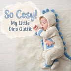 Crochet Dinosaur Baby Romper, Handmade Hooded Dino Newborn Outfit, Baby Boy Photo Prop, First Halloween Costume, Baby Shower Gift