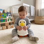 Handmade Crochet Duck Plush, White Amigurumi Duck Stuffed Animal, Soft Farm Animal Plushie, Duck Lover Gift, Cute Nursery Decor