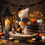 Halloween Cat Crochet Pattern PDF, Patchwork Cat Amigurumi, Bat Wing Kitty Plush, Spooky Crochet Pattern, Digital Download