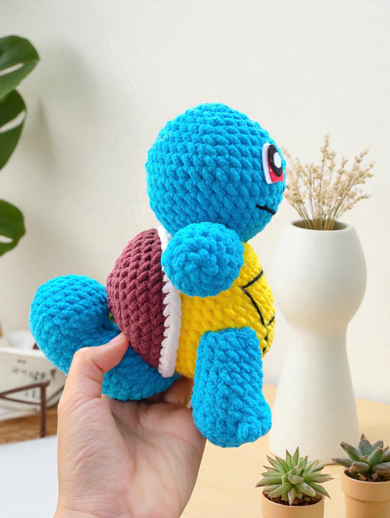 Squirtle Crochet Pattern, Amigurumi Pokemon Plush (Digital Download)