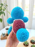Squirtle Crochet Pattern, Amigurumi Pokemon Plush (Digital Download)