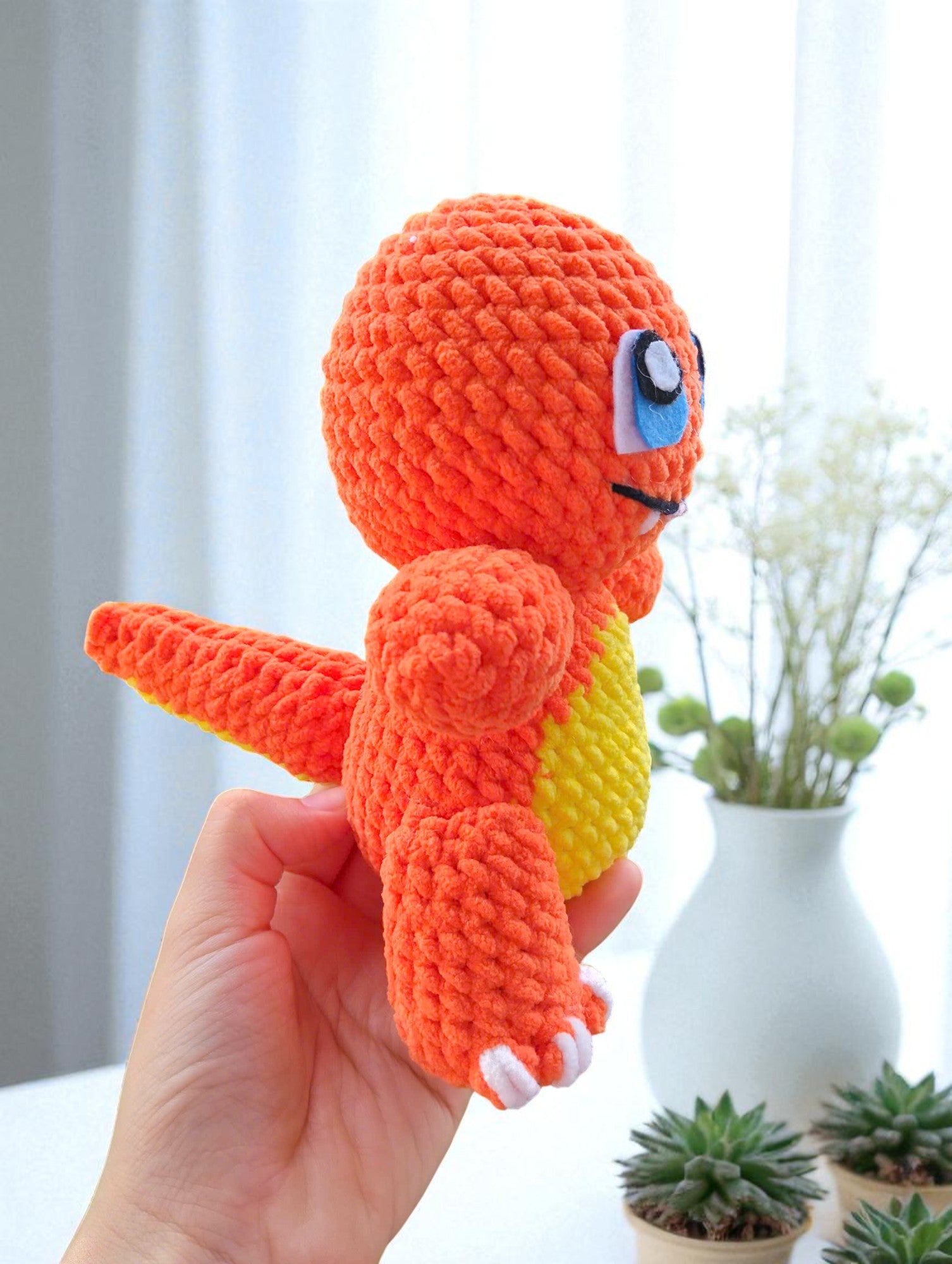 Charmander Crochet Pattern, Amigurumi Pokemon Plush Toy (PDF)