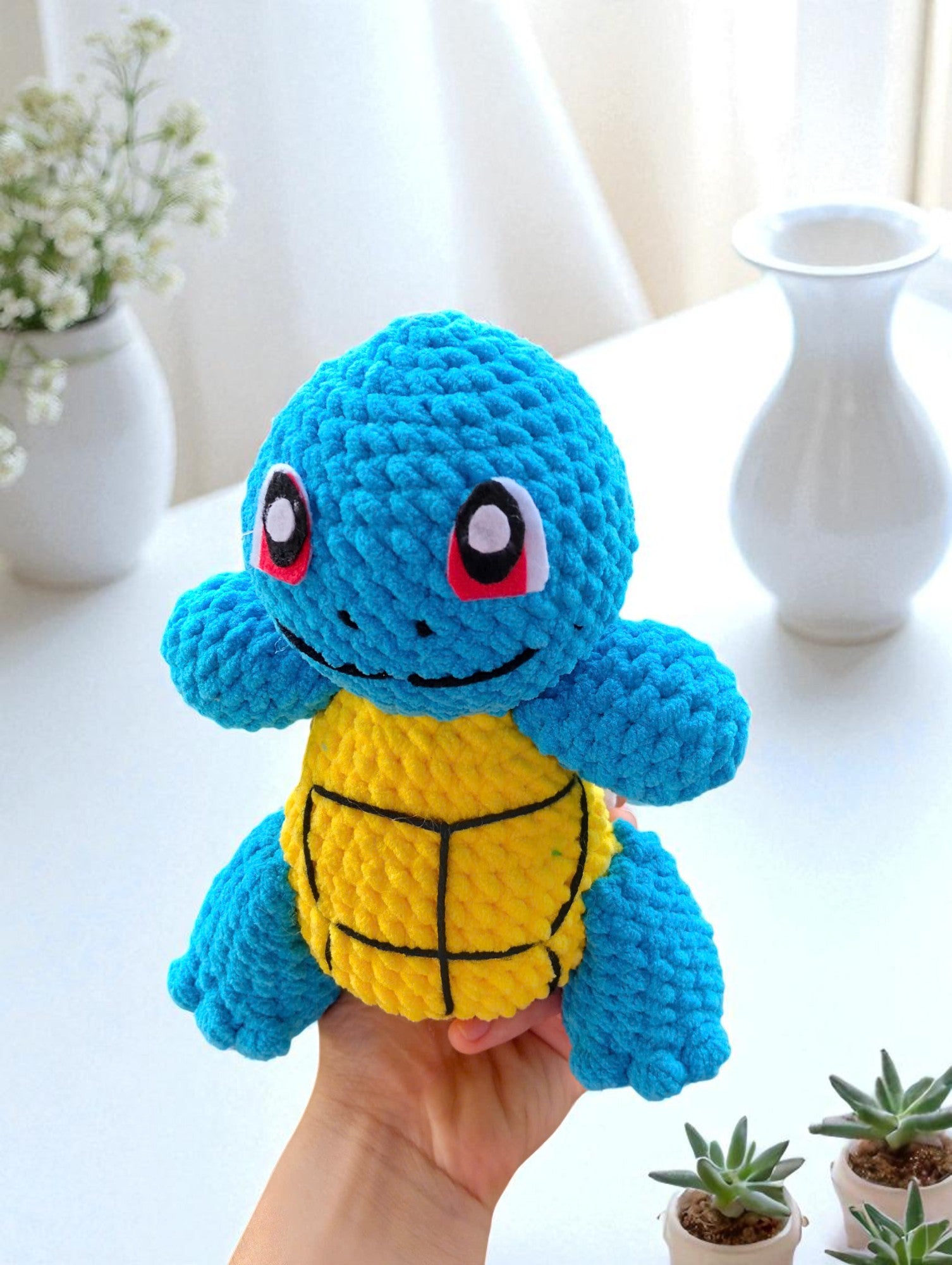 Squirtle Crochet Pattern, Amigurumi Pokemon Plush (Digital Download)