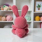 Watermelon Bunny Crochet Pattern PDF, Cute Bunny Amigurumi Pattern