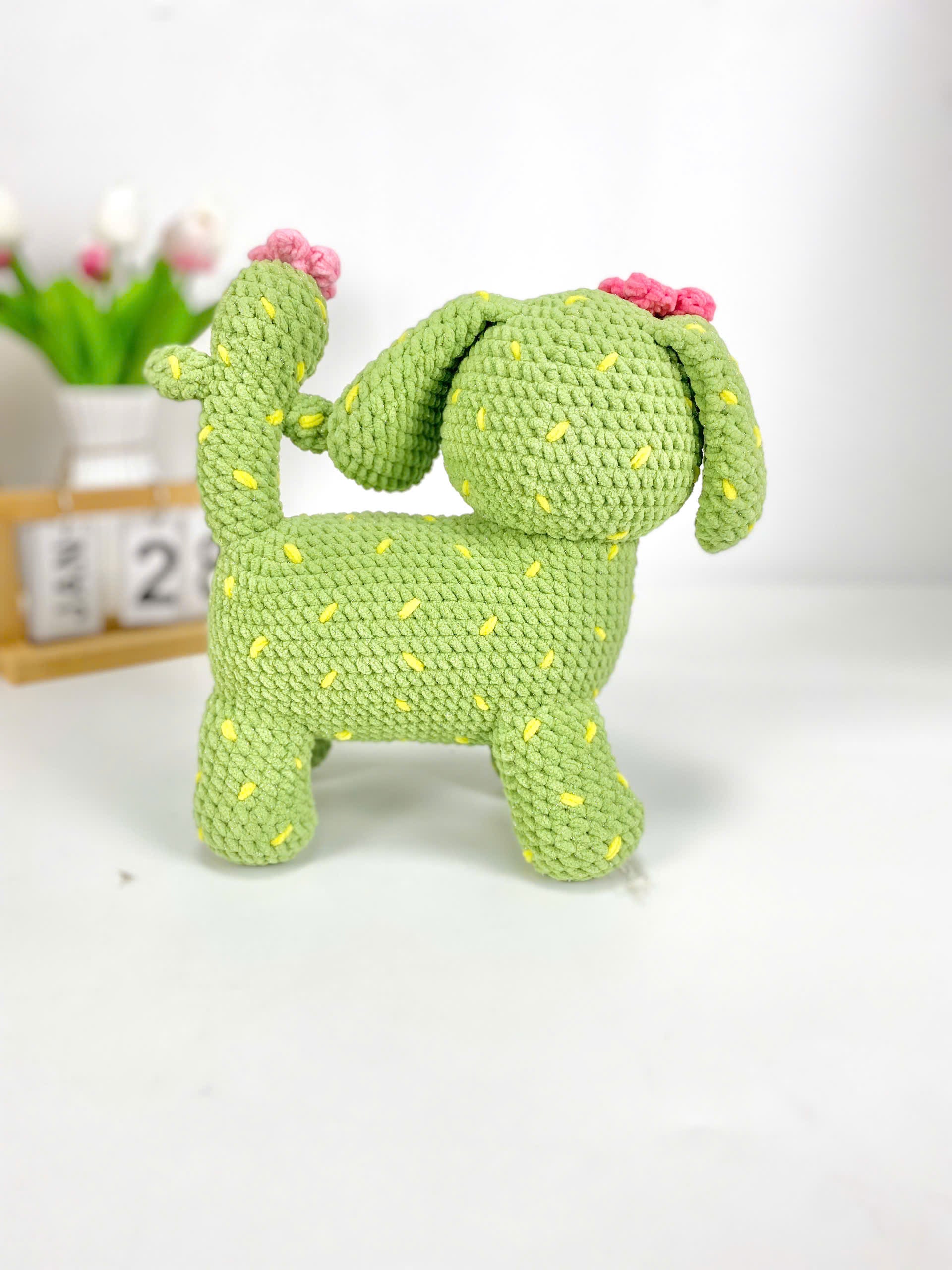Cactus Dog Crochet Pattern: Amigurumi Plush Toy (PDF Pattern)
