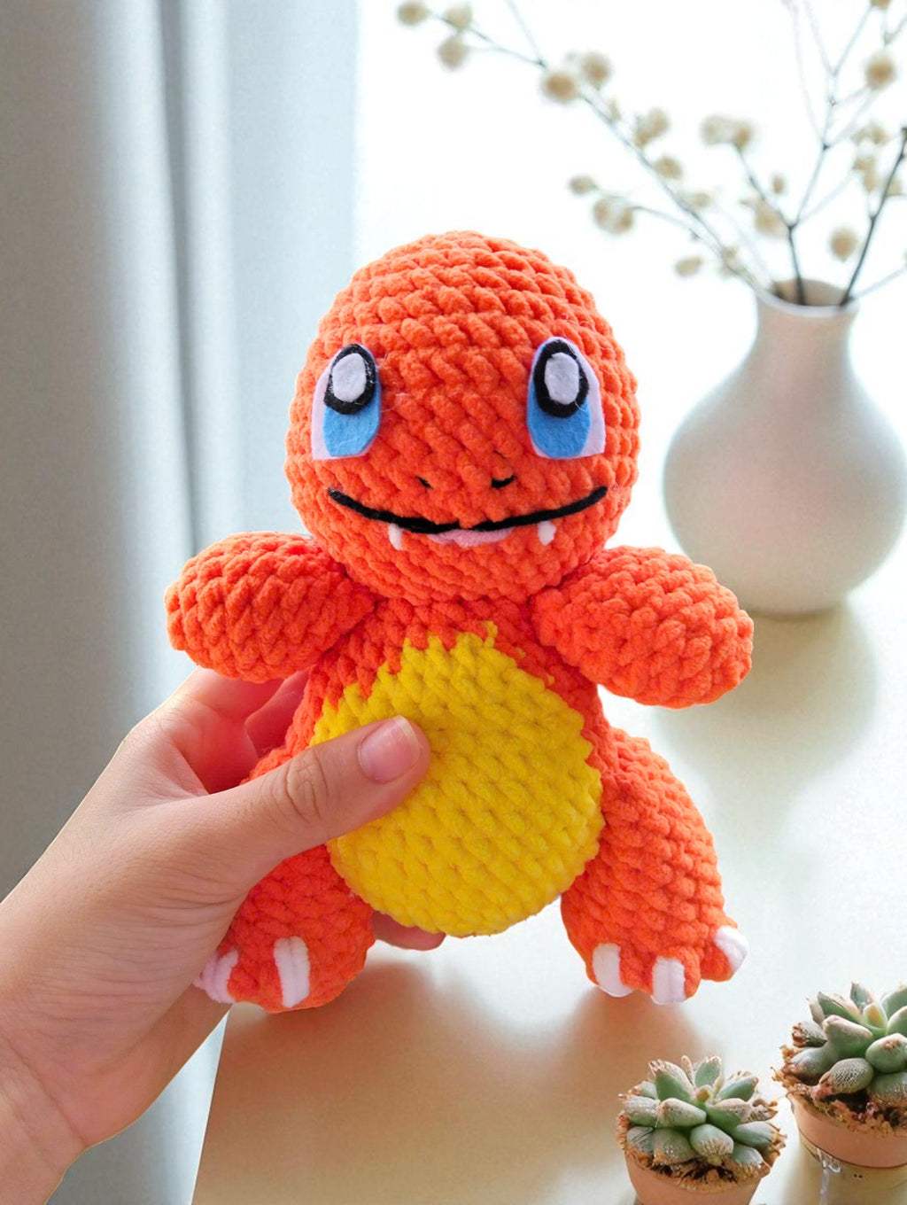 Charmander Crochet Pattern, Amigurumi Pokemon Plush Toy (PDF)