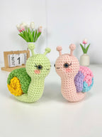 Snail Crochet Pattern PDF Bundle: Amigurumi Keychain Plush Toys (Digital Download)