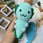 Axolotl No Sew Crochet Pattern PDF, Cute Axolotl Amigurumi Tutorial, Easy Plush Animal Pattern