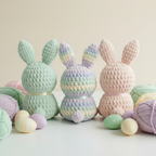 Bunny Crochet Pattern, Rainbow Bunny Amigurumi, Cute Easter Bunny Crochet, bunny crochet, Beginner Crochet Toy