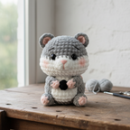 Cute Hamster Crochet Pattern, Amigurumi Hamster PDF, Kawaii Plush Toy