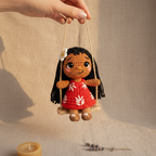 Crochet Pattern Stitch & Lilo, Amigurumi Doll Crochet Patterns, easy beginner crochet