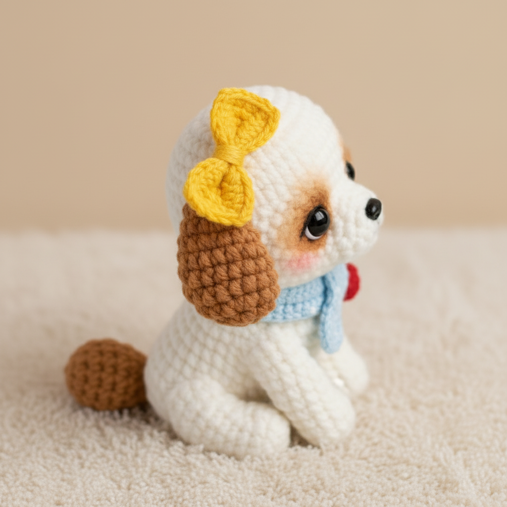 Dog Crochet Pattern, Cute Puppy Crochet Pattern PDF, Kawaii Dog Amigurumi