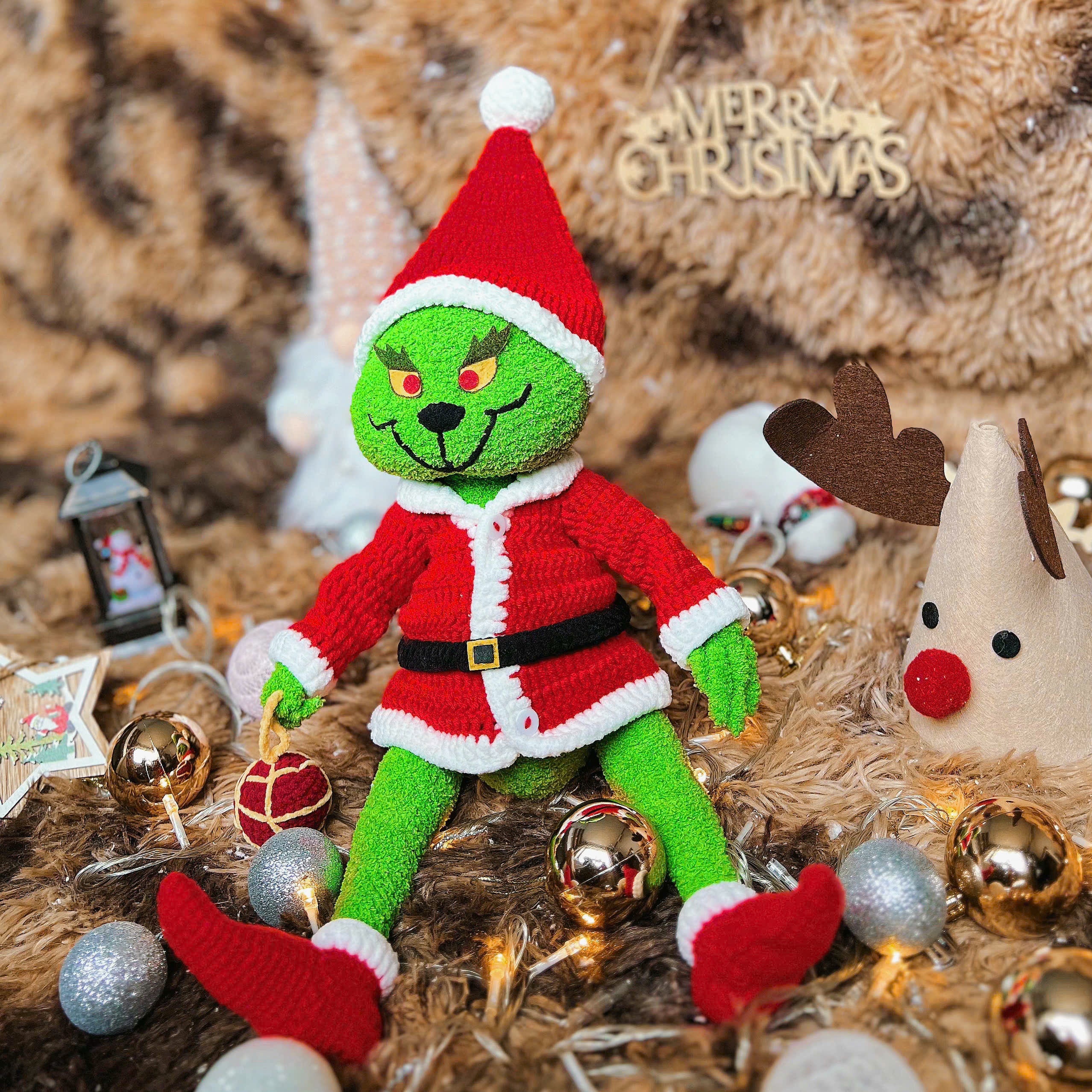 Green Elf Crochet Pattern PDF, Christmas Monster Amigurumi, Holiday Plush Doll Tutorial